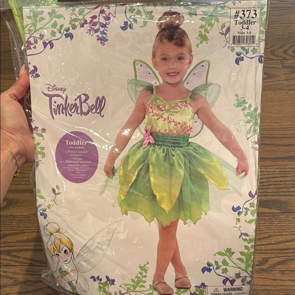 Disney Other - Disney Tinker Bell Fairy Costume - Green and Pink